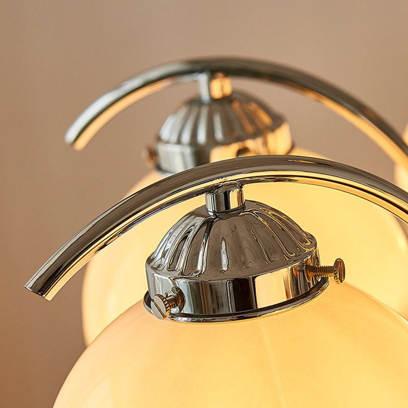 Valentina Lustre Moderne, Metal/Verre, Blanc, Chambre - Neutralighting