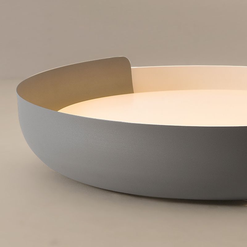 Arisha Plafonnier Anneau Moderne, Métal/Acrylique, Noir/Blanc/Noyer/Jaune/Gris, Salon