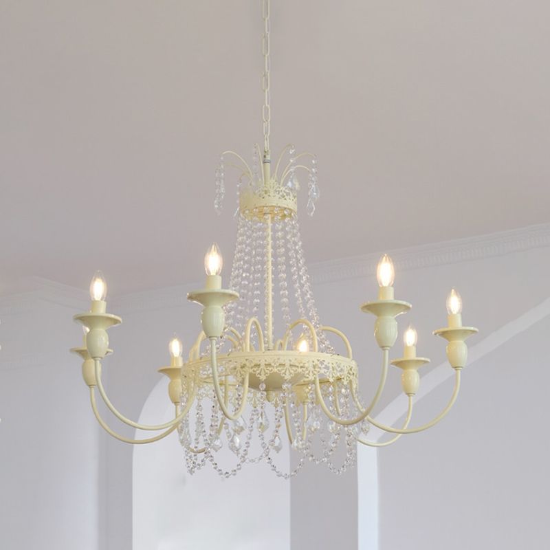 Sliva Lustre Lanterne Retro, Metal/Cristal, Blanc, Salon - Neutralighting