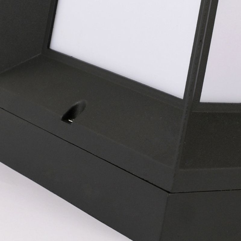 Ray Lampe Solaire de Poteau, Rectangle Simple, L 12/15/20/27/32CM