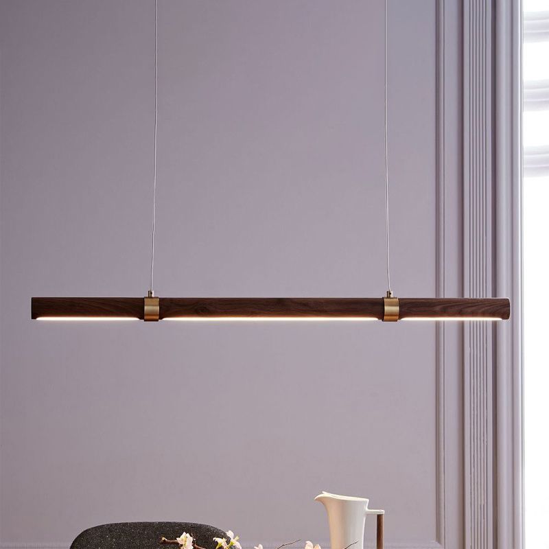 Muto Design Italien Luminaires Suspensions Linéaire Rustique Métal/Acrylique Bois Cuisine/Chambre - Neutralighting