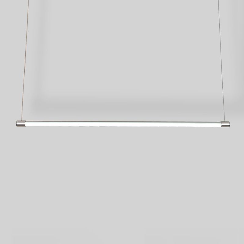 Ray Linéaire LED Suspension Noire Argent Métal Chambre à coucher - Neutralighting