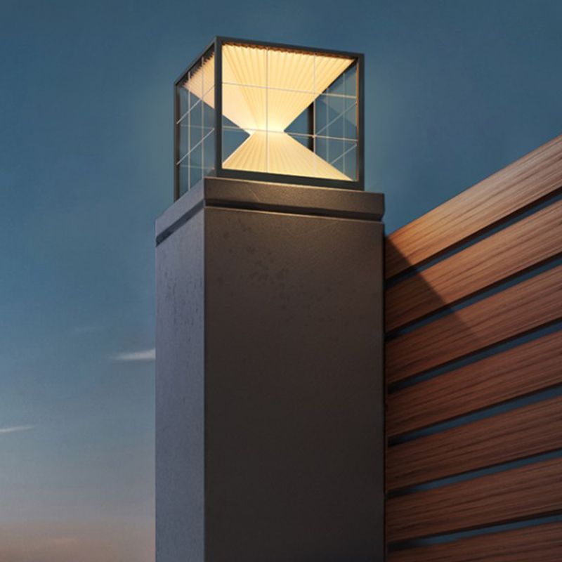 Ray Lampe de Poteau Solaire, Pyramidale, L 20/30/40CM