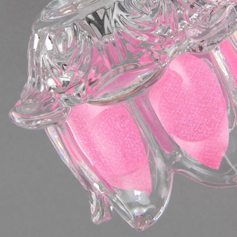 Ray Applique Murale Fleur Moderne, Métal/Verre, Rose, Chambre - Neutralighting