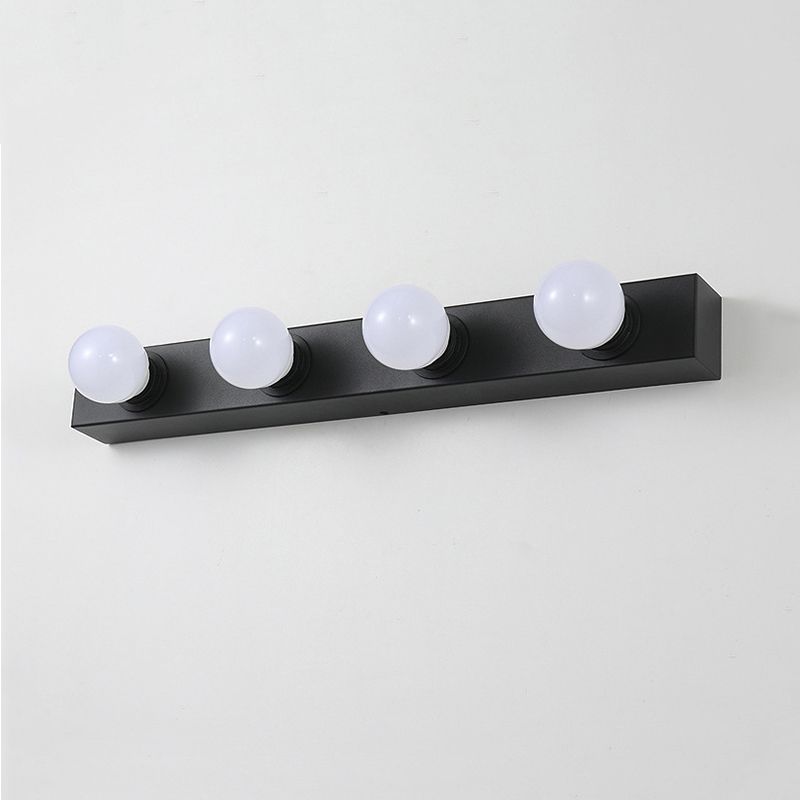 Valentina Applique Murale Boule Rectangulaire Moderne, Métal, Noir/Blanc, Chambre - Neutralighting