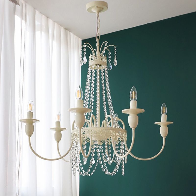 Sliva Lustre Lanterne Retro, Metal/Cristal, Blanc, Salon - Neutralighting