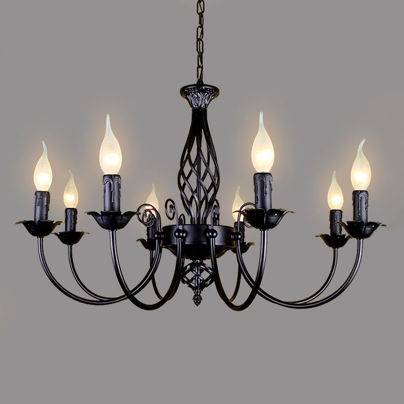 Sliva Lustre Lanterne Retro, Metal/Verre, Blanc/Noir, Salon - Neutralighting