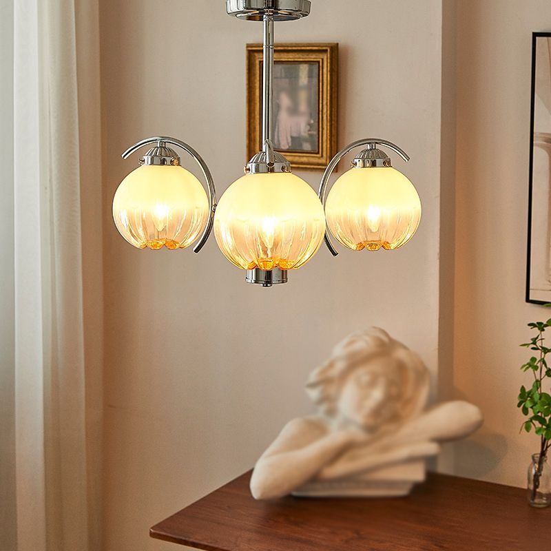 Valentina Lustre Moderne, Metal/Verre, Blanc, Chambre - Neutralighting