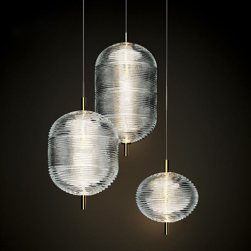 Valentina Suspension Globe Moderne, Verre/Métal, Noir/Or, Chambre - Neutralighting