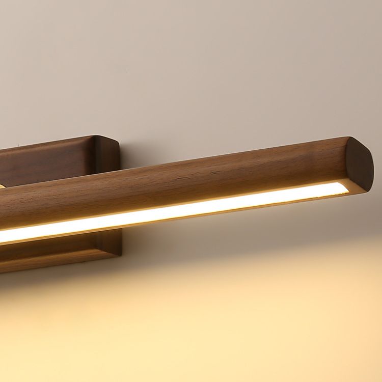Muto Applique Murale Moderne et Minimaliste avec Miroir, Bois, Salle de Bain - Neutralighting