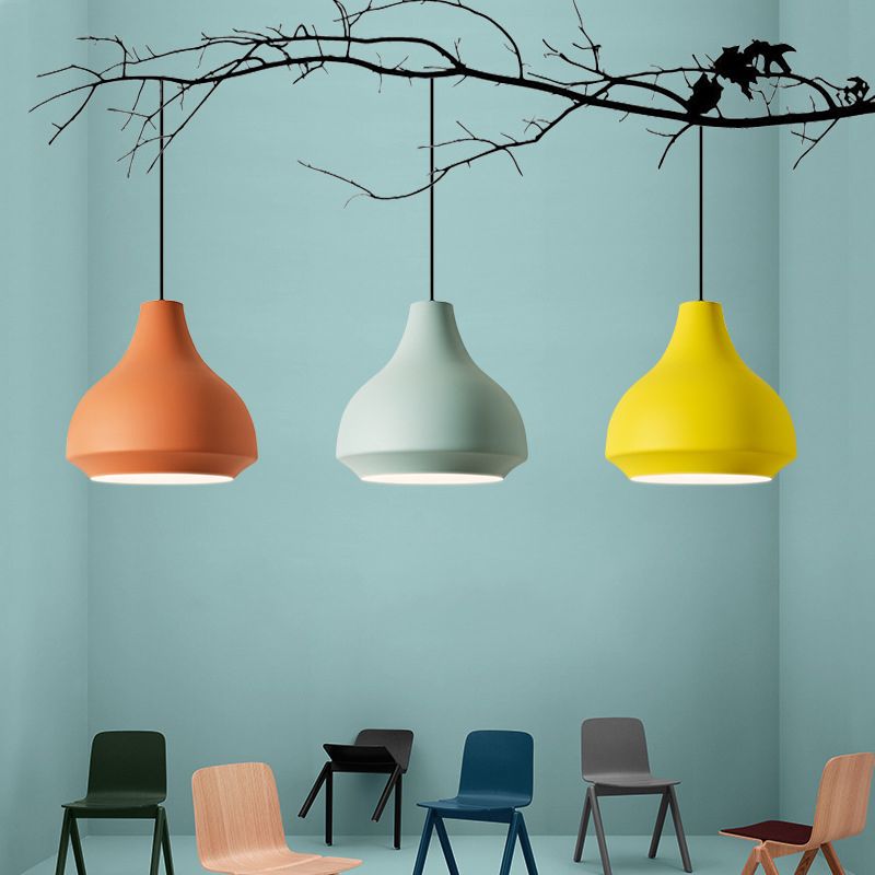 Valentina Moderne LED Suspension Noir Grey Métal Chambre à coucher - Neutralighting