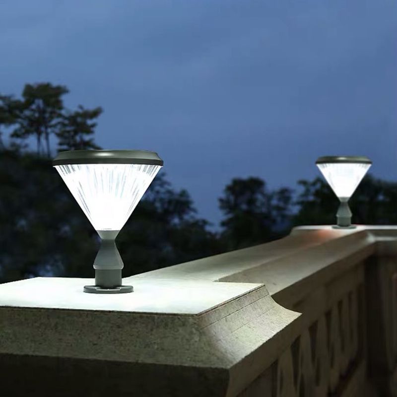 Ray Lampe de Poteau Solaire en forme de Diamant, L 33CM