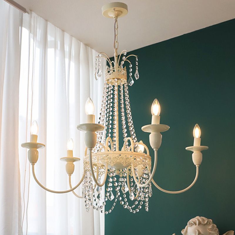 Sliva Lustre Lanterne Retro, Metal/Cristal, Blanc, Salon - Neutralighting