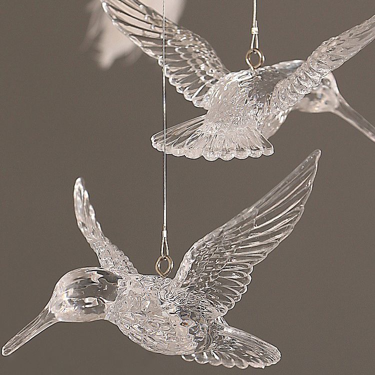 O'Moore Lustre Fleur Naturel Verre/Plume Blanc Salon