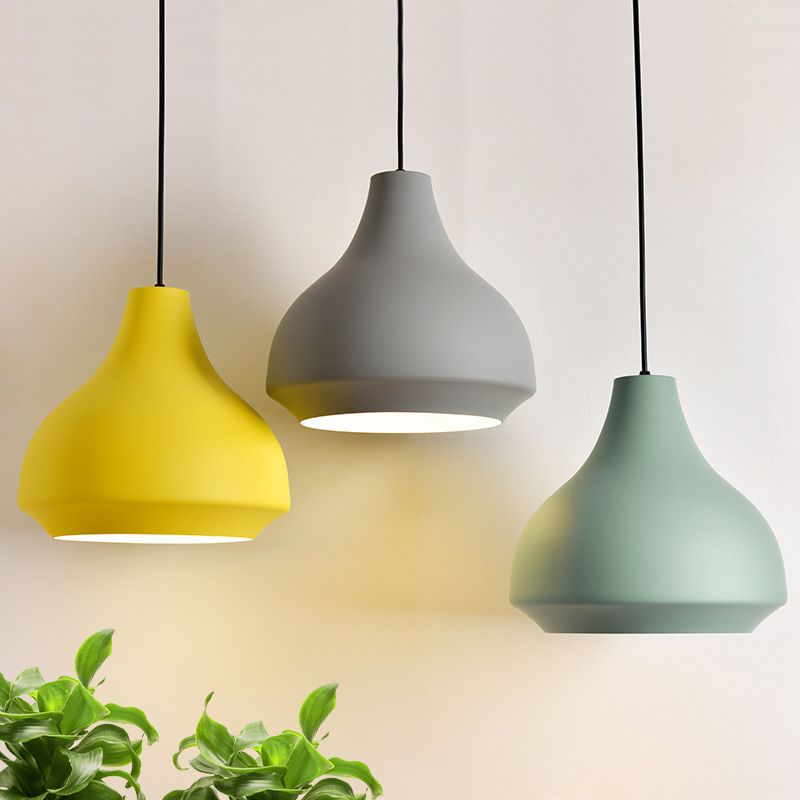 Valentina Moderne LED Suspension Noir Grey Métal Chambre à coucher - Neutralighting