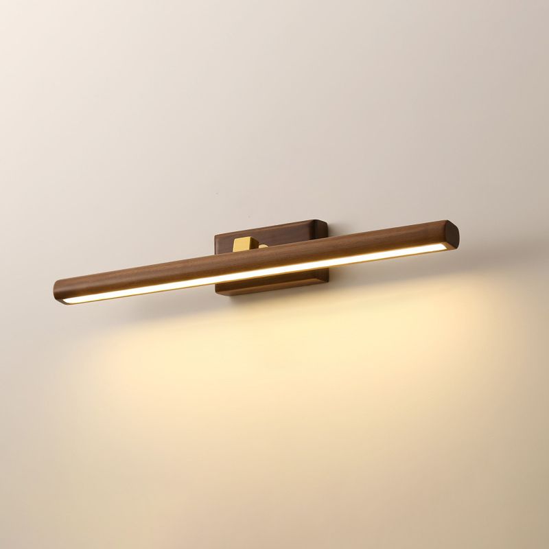Muto Applique Murale Moderne et Minimaliste avec Miroir, Bois, Salle de Bain - Neutralighting