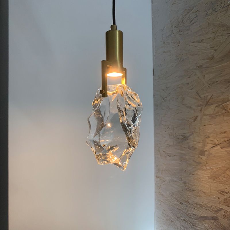 Kristy Suspension Irrégulier Géométrique, Métal/Cristal, Transparent, Chambre - Neutralighting