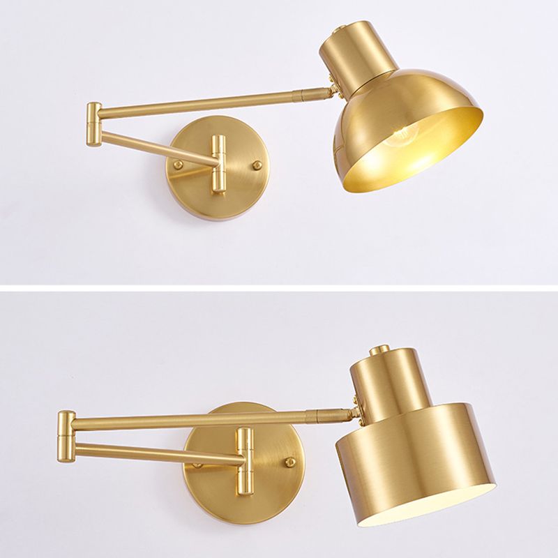 Arisha Applique Orientable Géométrique Moderne, Métal, Noir/Or, Chambre - Neutralighting