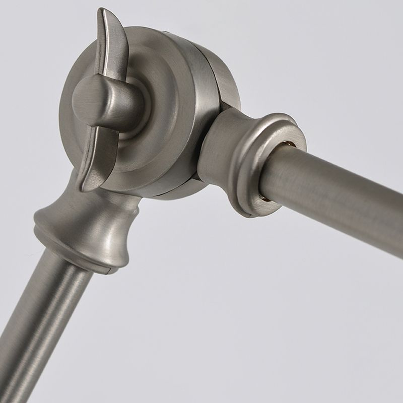 Epoch Applique Murale Réglable, Métal, Noir/Blanc/Nickel, Salon