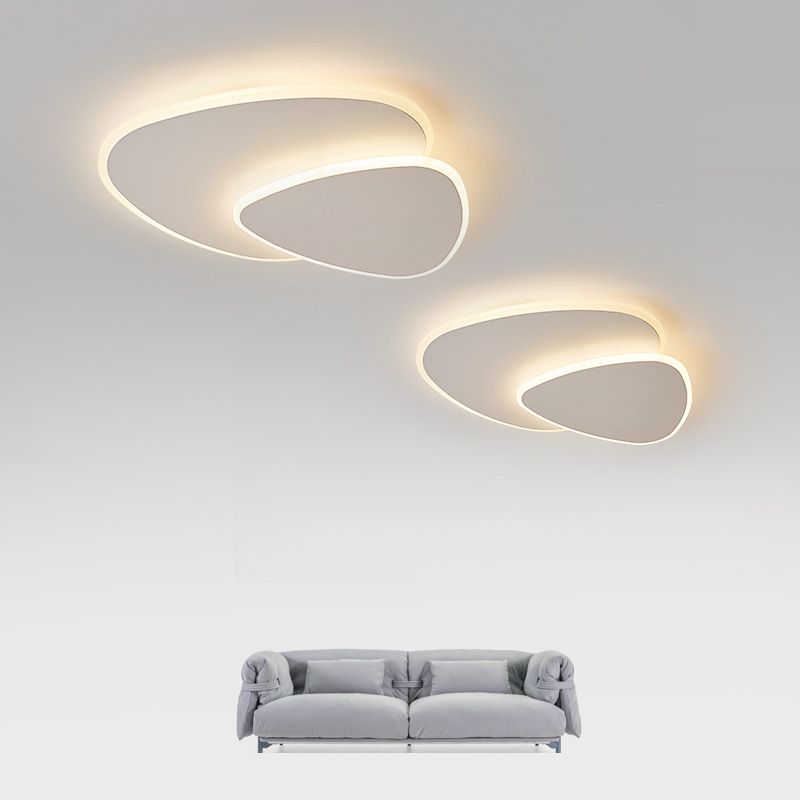 Zeno Plafonnier Triangle Moderne Blanc Salon - Neutralighting
