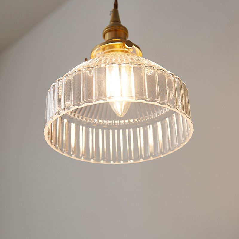 Arisha Vintage LED Suspension Laiton/Noire Verre Salle à Manger - Neutralighting