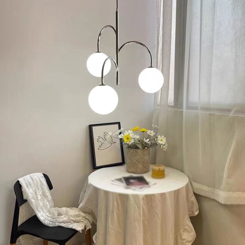 Valentina Suspension Multi Moderne, Metal/Verre, Blanc, Chambre - Neutralighting