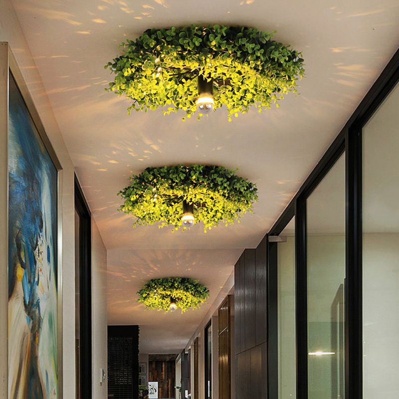 Arko Plafonnier Touffe d'Herbe Vintage. Herbe Artificiel. Vert. Salon - Neutralighting
