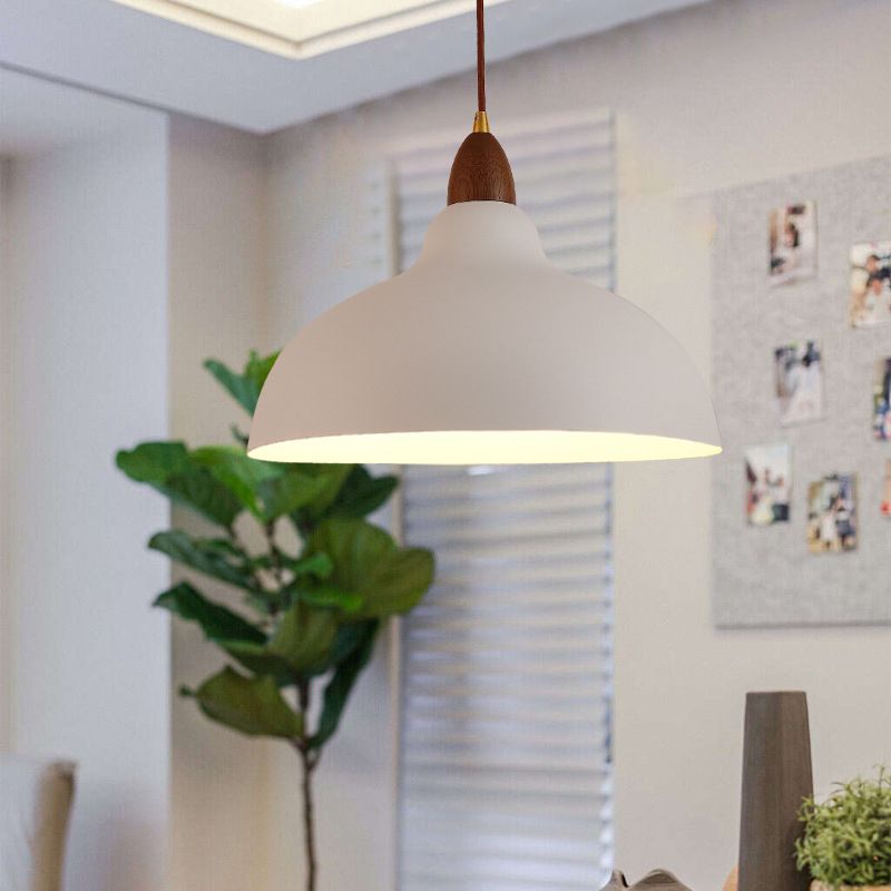Valentina Suspension Bol Moderne, Métal, Noir/Blanc, Salon - Neutralighting