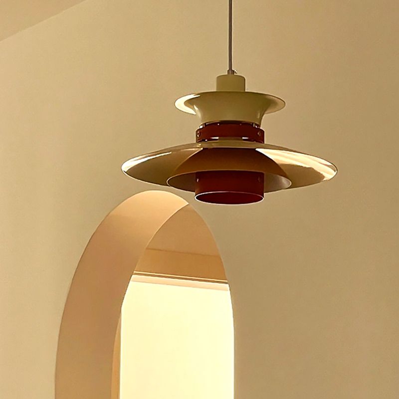 Valentina Suspension Bol Moderne, Métal, Blanc/Bois/Marron, Salon - Neutralighting