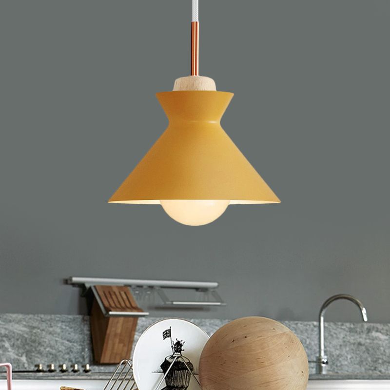 Valentina Moderne Luminaires Suspensions Dôme Simple Métal Jaune/Gris/Vert Cuisine/Salon/Salle à Manger - Neutralighting