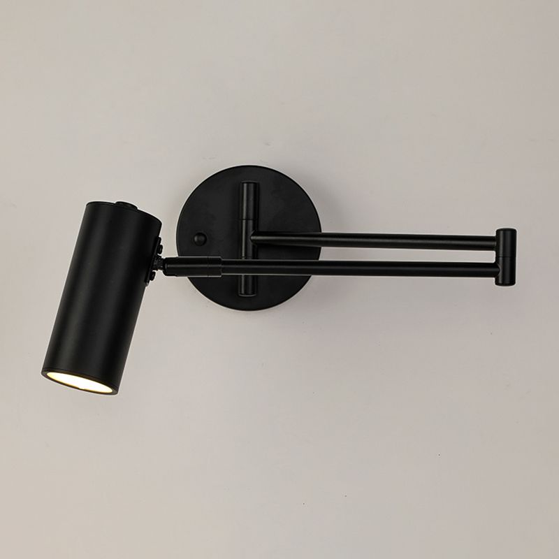 Arisha Applique Murale Effilée Orientable, Métal, Noir/Or, Chambre - Neutralighting