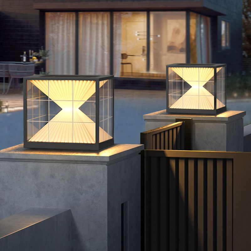 Ray Lampe de Poteau Solaire, Pyramidale, L 20/30/40CM