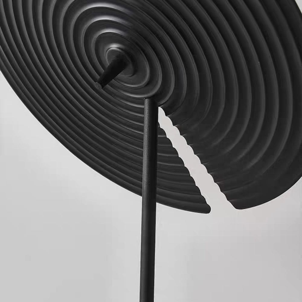 Arisha Lampadaire/Lampe de table Rond Moderne, Métal, Noir, Salon