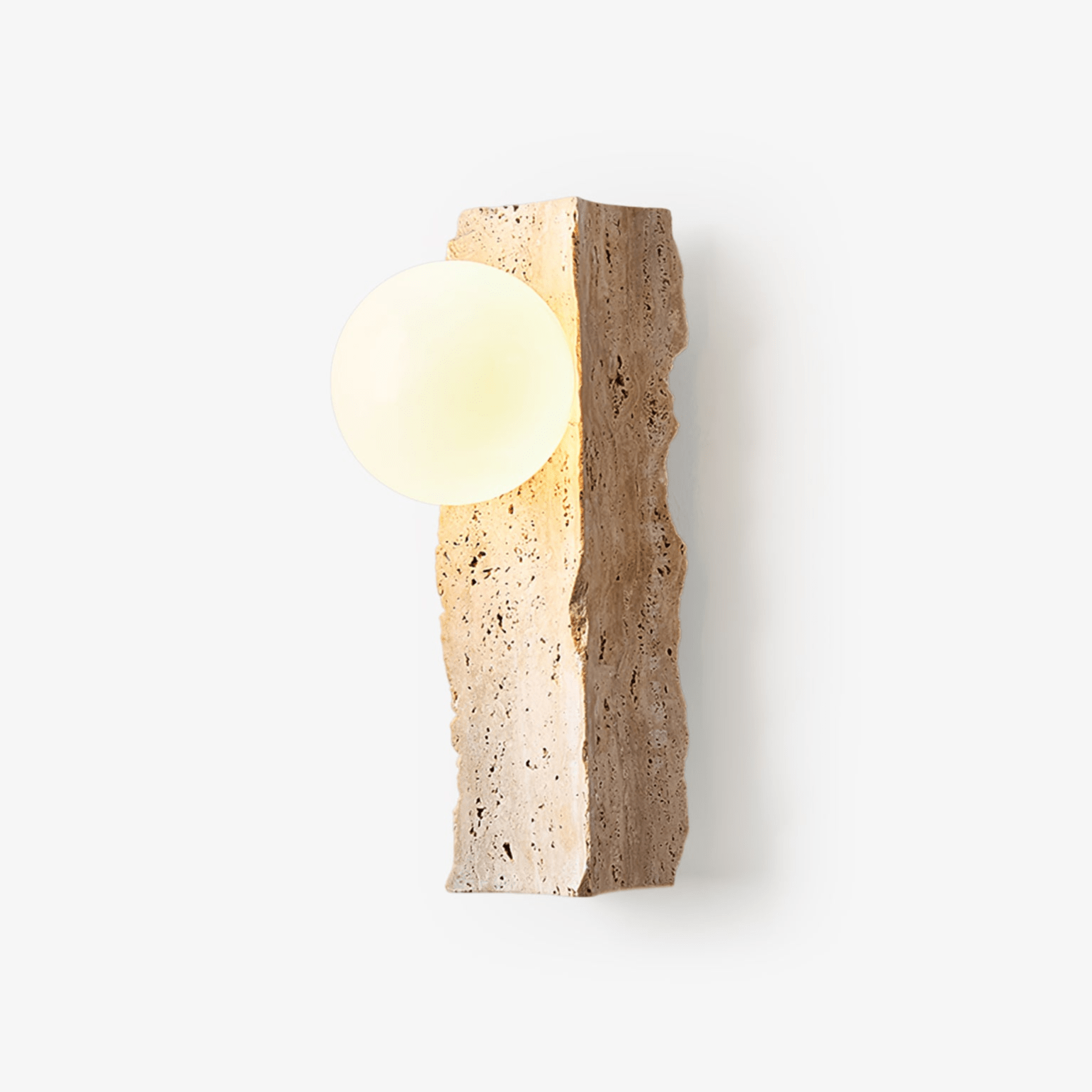 Elnoren Applique Murale Organique en Travertin - Neutralighting