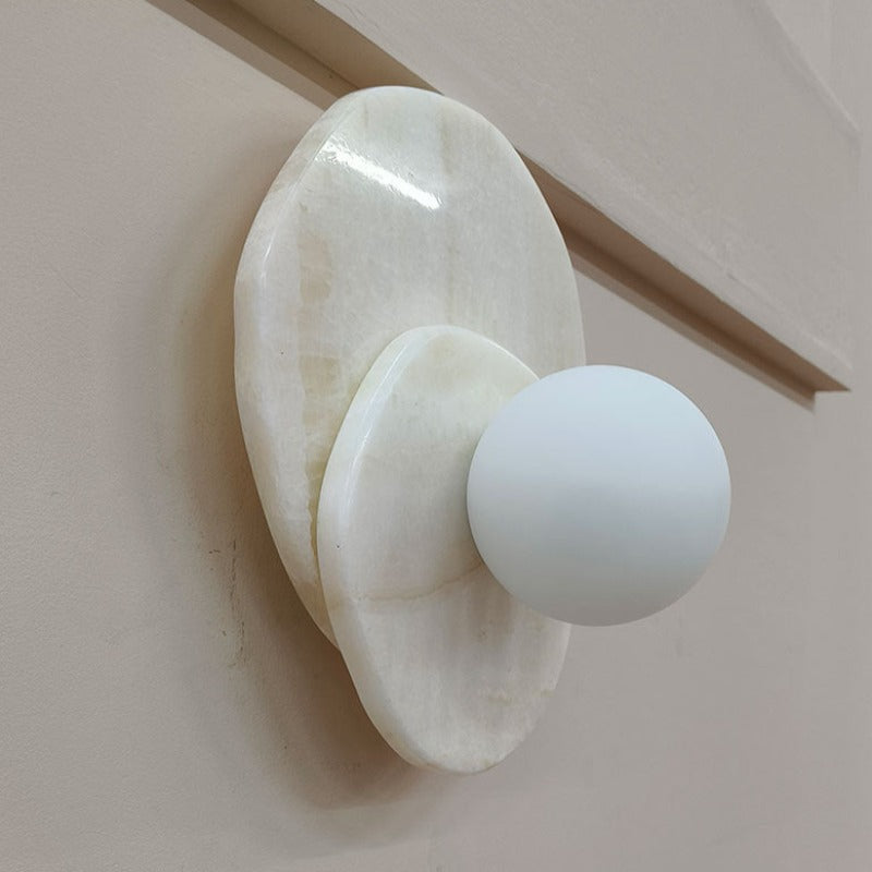 Arisha Français LED Roche Verre Intérieur Applique Murale Salon