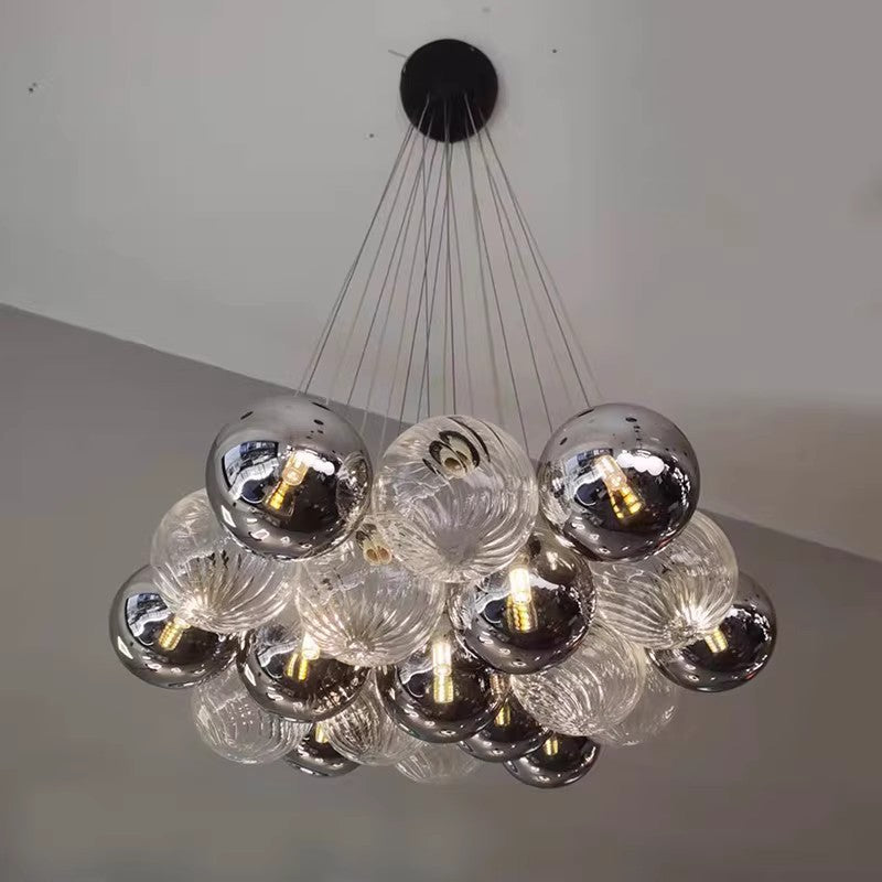 Valentina Moderne Suspension Métal Verre Salon Salle à Manger - Neutralighting
