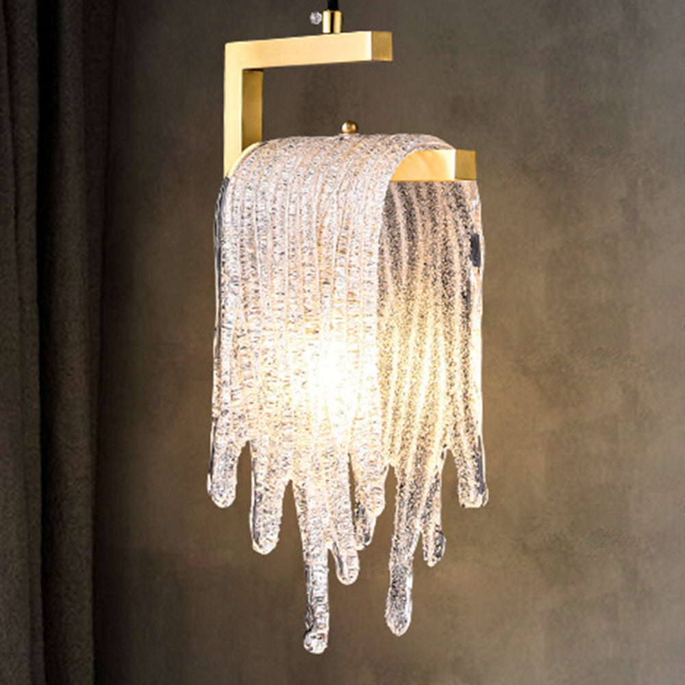 Kristy Suspension Irrégulier Contemporaine, Cristal/Cuivre, Transparent, Salon - Neutralighting
