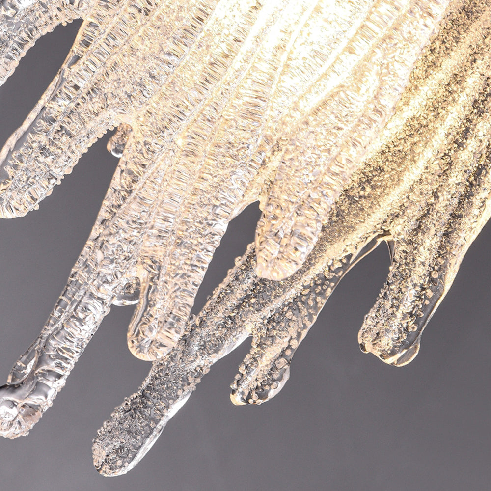 Kristy Suspension Irrégulier Contemporaine, Cristal/Cuivre, Transparent, Salon - Neutralighting