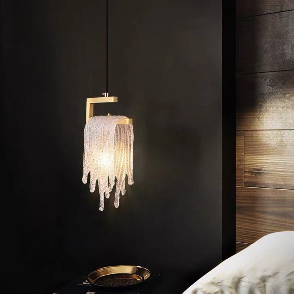 Kristy Suspension Irrégulier Contemporaine, Cristal/Cuivre, Transparent, Salon - Neutralighting