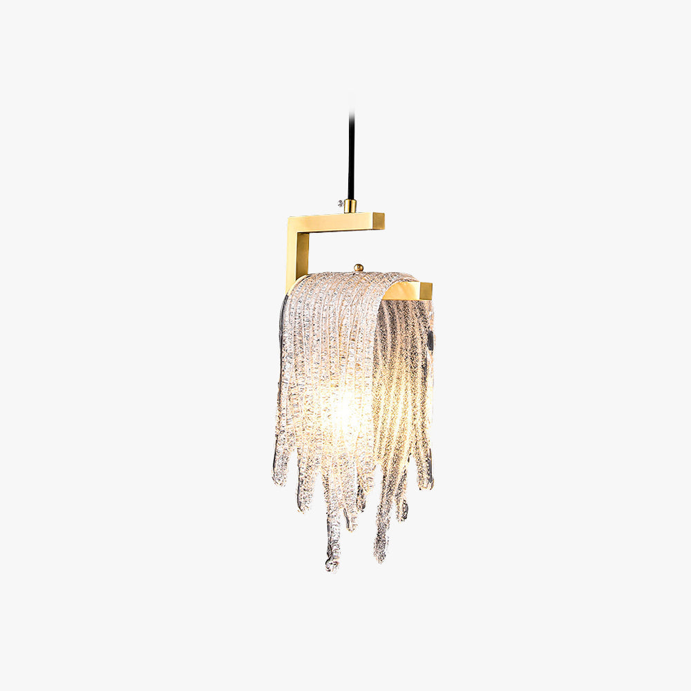 Kristy Suspension Irrégulier Contemporaine, Cristal/Cuivre, Transparent, Salon - Neutralighting
