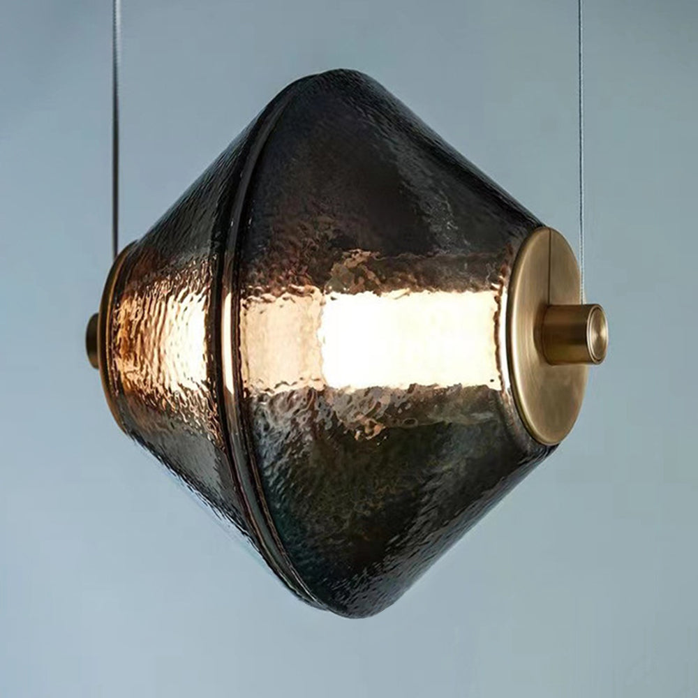 Arisha Suspension/Lampadaire Irrégulier Moderne, Verre/Metal, Noir, Chambre