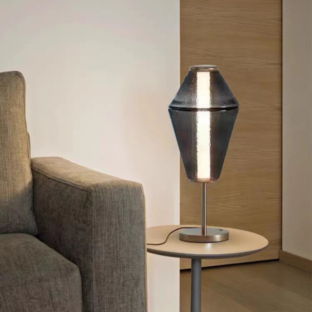 Arisha Suspension/Lampadaire Irrégulier Moderne, Verre/Metal, Noir, Chambre