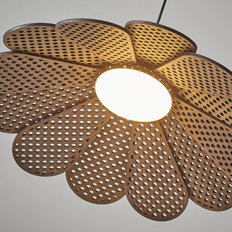 Ritta Vintage LED Suspension Noyer Bois Chambre À Coucher/Bar - Neutralighting
