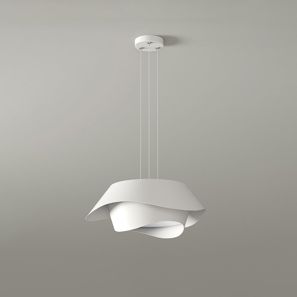 Arisha Suspension Ronde Contemporaine, Métal, Blanc, Chambre à Coucher/Salle à Manger - Neutralighting