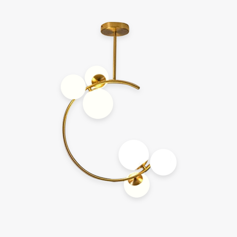 Valentina Boule de Verre Bulles Lampes Suspendues Lampes Dorées Suspension