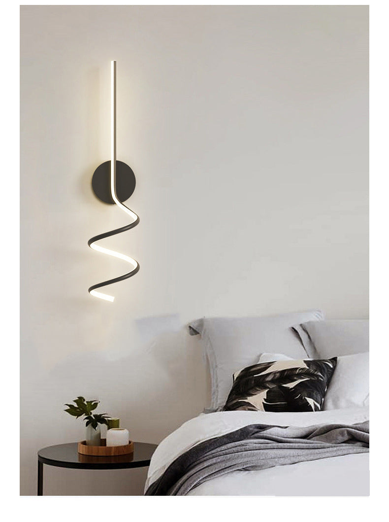 Arisha Applique Murale LED Spirale Moderne Pour Chambre, Couloir, Salon - Neutralighting