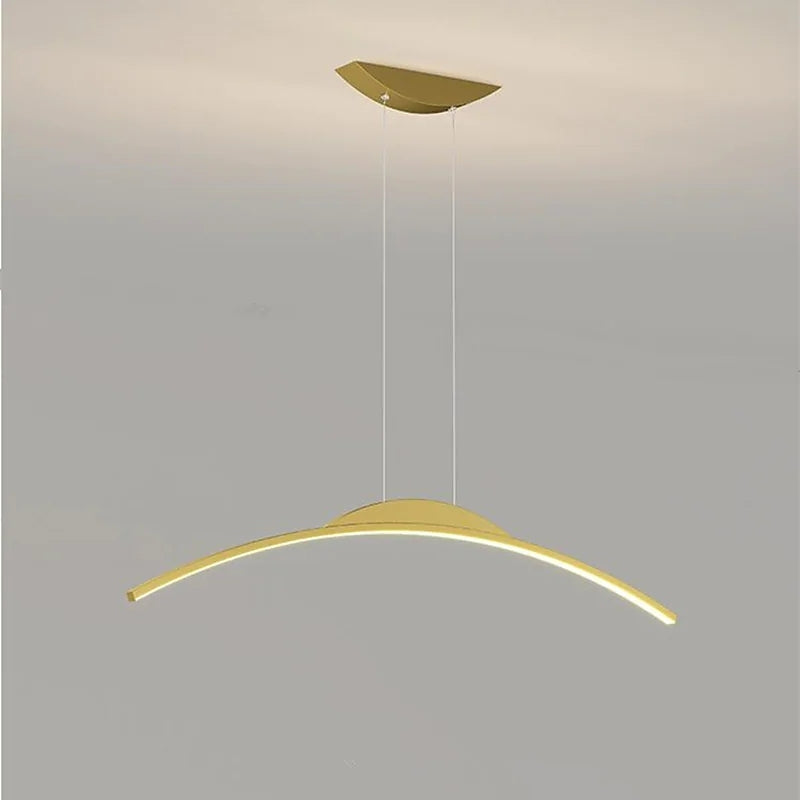 Arisha Suspension Moderne Linéaire LED Simple Nordique Noir Salon - Neutralighting