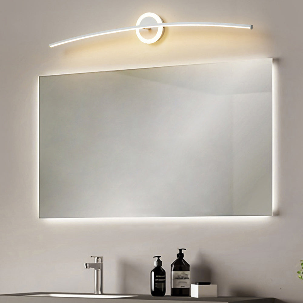 Arisha Applique murale Miroir de courtoisie Changement de couleur avec interrupteur, 80/100cm - Neutralighting