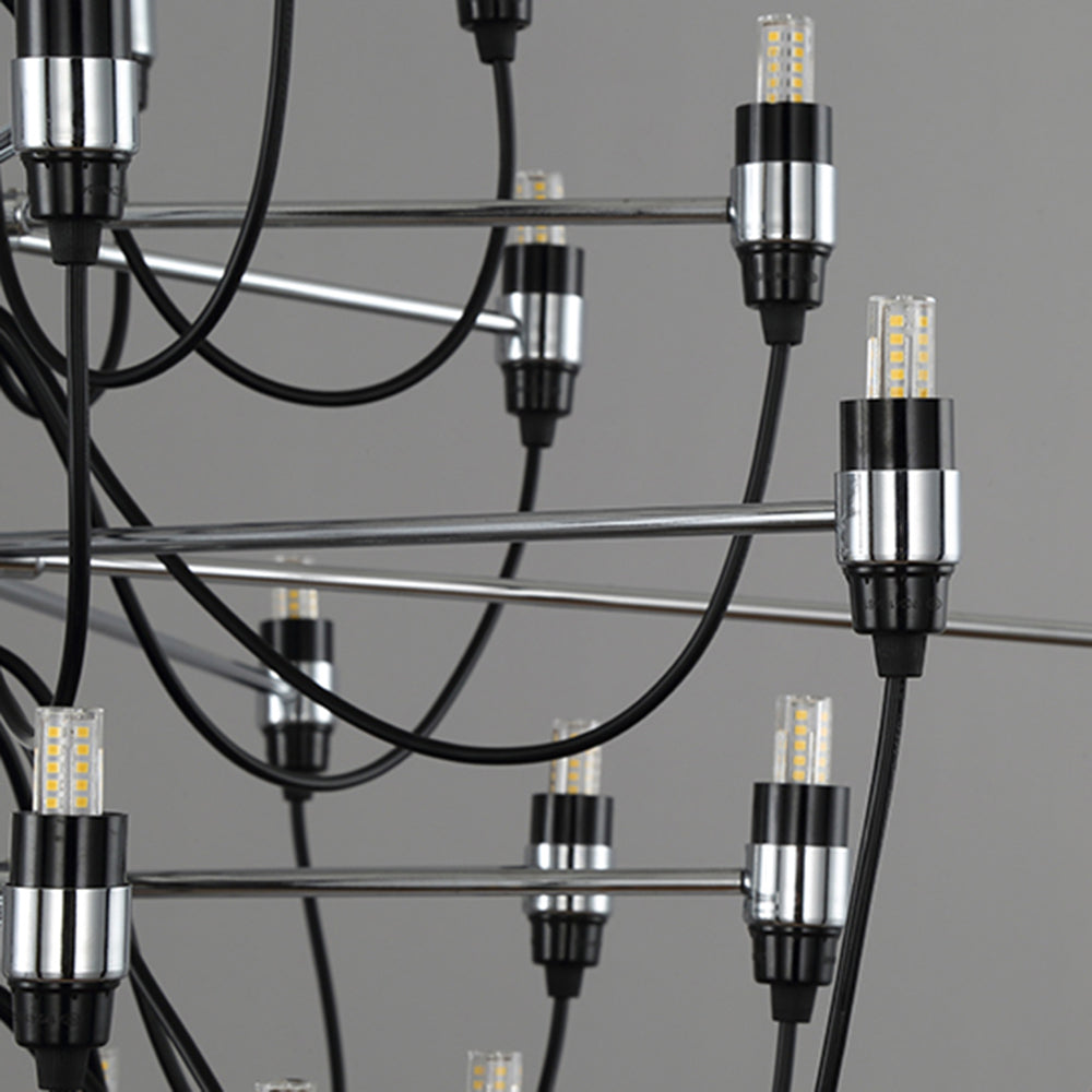 Silva Suspension Bougeoir Rétro, Métal, Noir, Salle à Manger/Salle à Séjour - Neutralighting