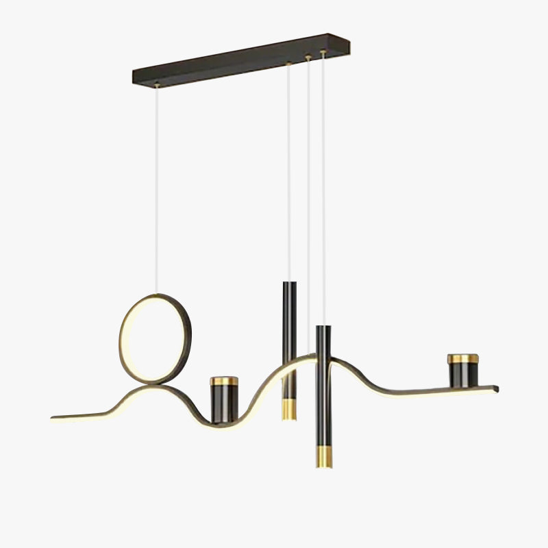 Arisha Haut de Gamme Suspension étoilé Moderne Métal Noir Salon/Salle à manger - Neutralighting